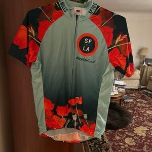 Voler LifeCycle Men's Cycling Jersey - Teal and Red